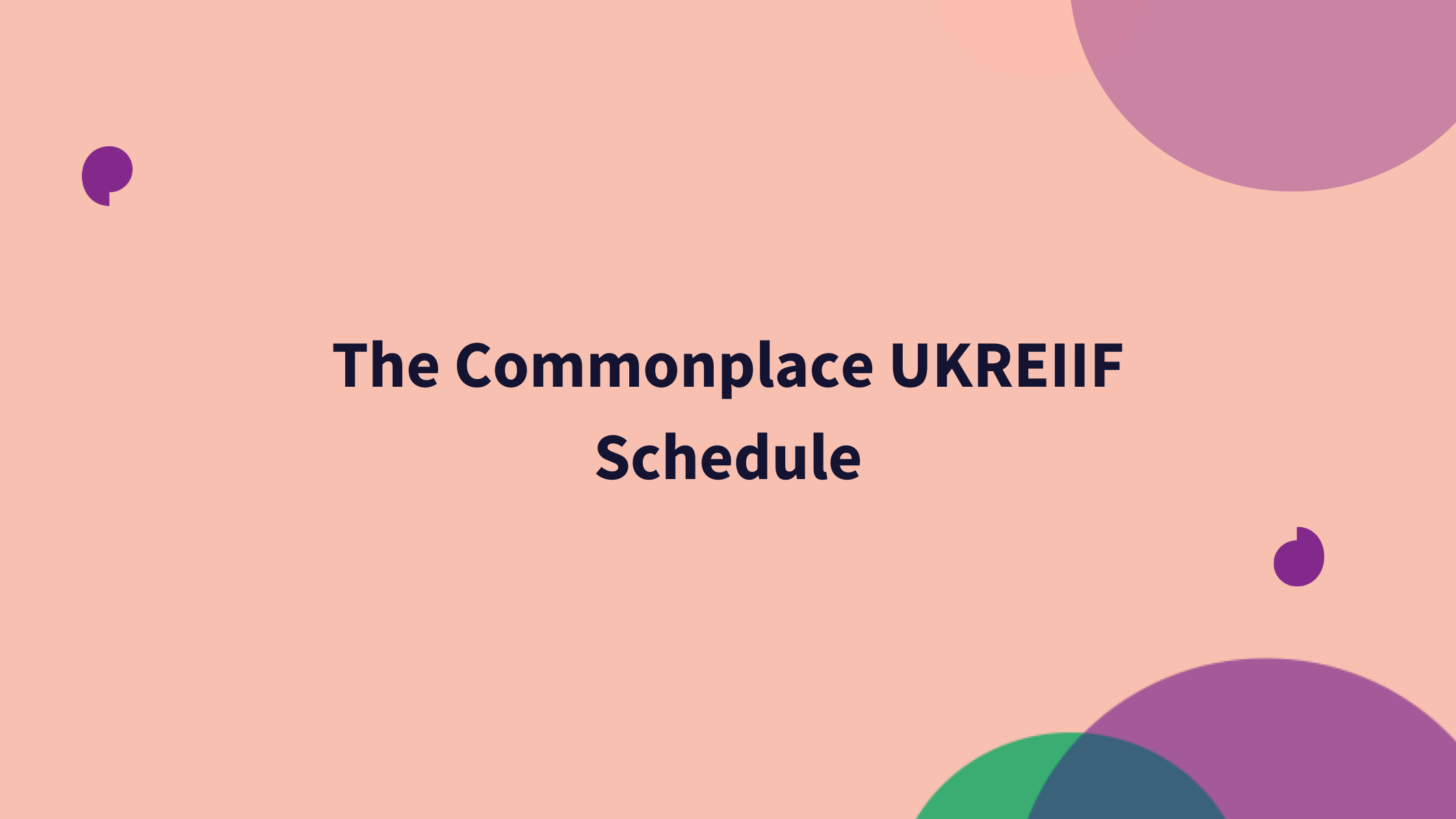 Commonplace is coming to UKREIIF 2024